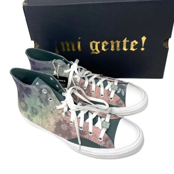 Converse Chuck Taylor High Skate Sneaker Vintage Green Canvas Men's Shoe A07147C - Picture 7 of 10